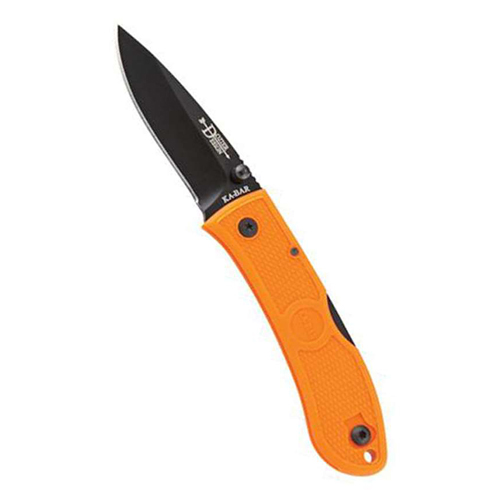 Ka-Bar Mini Dozier Folder-Blaze Orange-Blk Clip