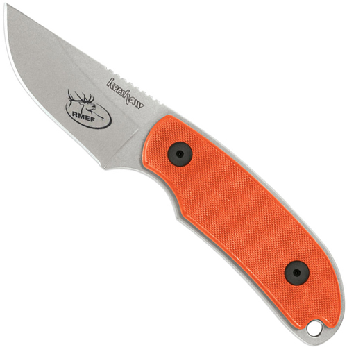 Kershaw Skinning Knife Fixed Blade 2 1/4 inch Orange RMEF