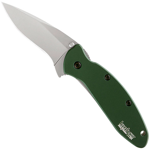 Kershaw Scallion Aluminum Green Knife