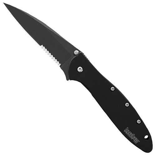Kershaw Leek Black Serrated Knife