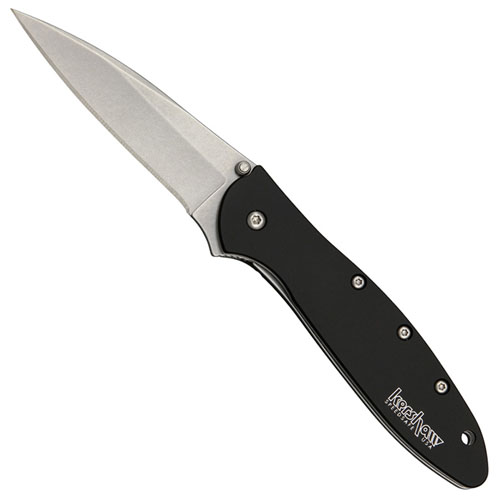 Kershaw Leek Black With Stone Wash Folding Knife
