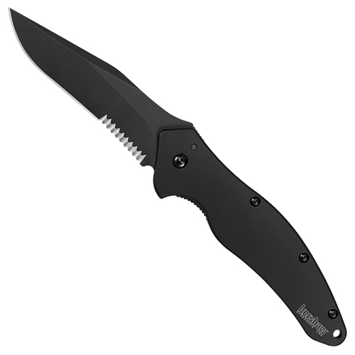 Kershaw Shallot Black Serrated Knife