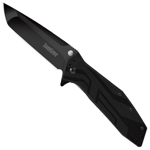 Kershaw Brawler 3.25 Inch Black Plain Assisted Opening Knife