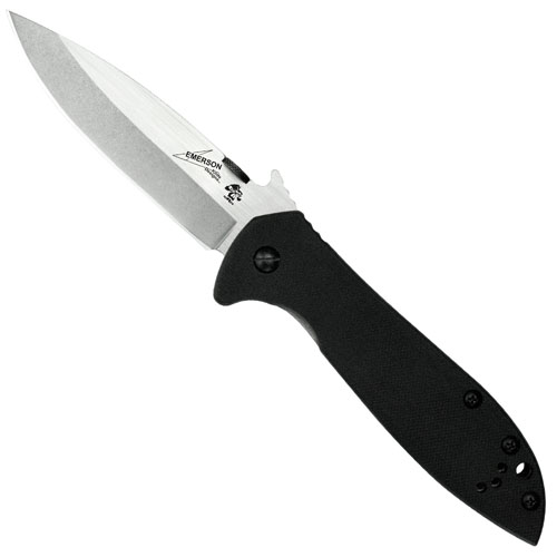 Kershaw Emerson Cqc-4kxl Satin Plain Blade Folding Knife