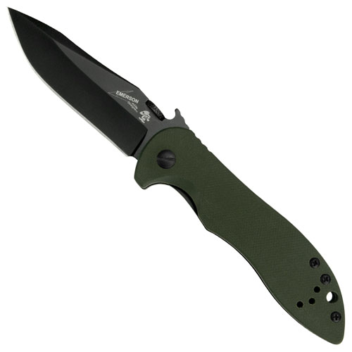 Kershaw Emerson design CQC-5K Olive Handle Black Blade Folding Knife