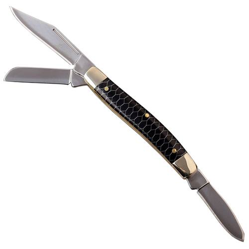 Elk Ridge Stockman Fine Edge Folding Knife - Black