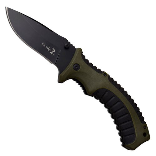 Elk Ridge Spring Assisted Knife 5 Inch - Green