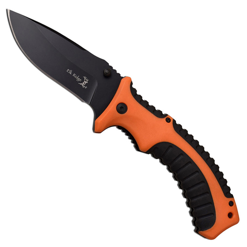 Elk Ridge Spring Assisted Knife 5 Inch - Orange