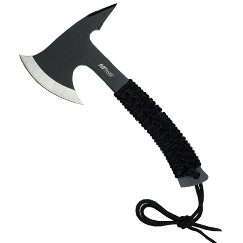 MTech USA 8.75 Inch Black Cord Wrapped Handle Axe