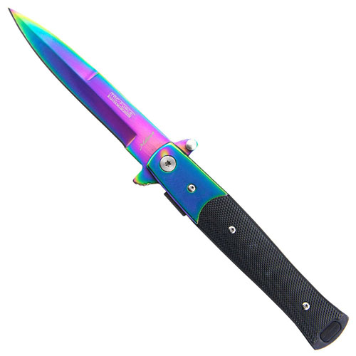 Tac Force Stiletto Flipper Knife Anodized