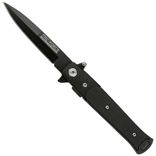 Tac-Force Spear Point Folding Blade Knife - Black