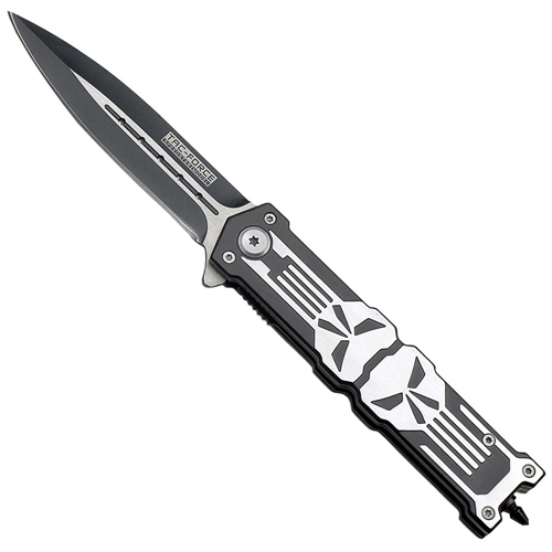 Tac-Force Two Tone Blade Folding Knife - Black