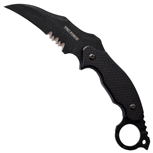 Tac-Force 9.5 Inch Overall Fixed Blade Knife - Black