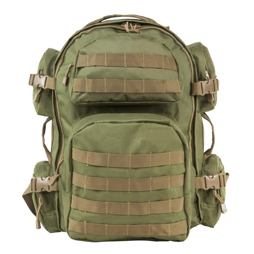 NcSTAR Tactical Backpack - Green/Tan Trim