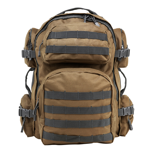 NcSTAR Tactical Backpack - Tan/Urban Gray Trim