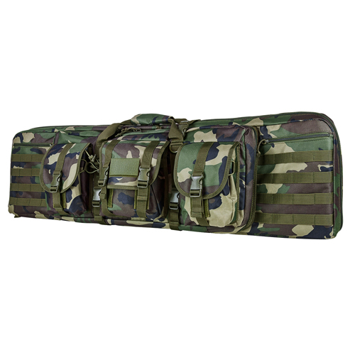 42 Inch Double Carbine Case - Woodland Camo