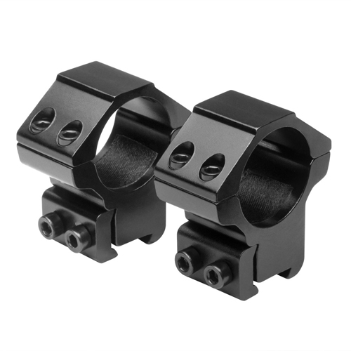 NcStar 1 Inch X 1.1 Inch H 3/8 Inch Dovetail Black Rings
