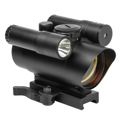 Ncstar Vism Red Dot Sight Built-In Green Laser-Led Flashlight