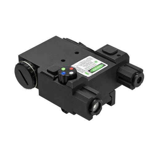 NcStar 4 Color Nav Led Green Laser With Qr Black Mount