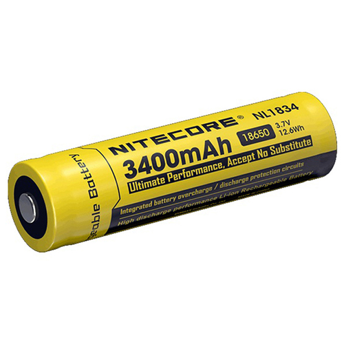 Nitecore 18650 Rechargeable Battery 3400mAh