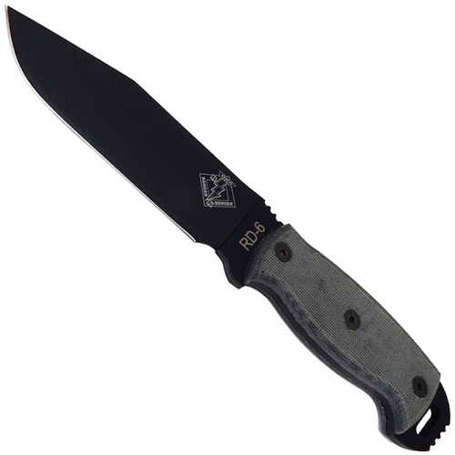 OKC RD 6 - Black Micarta Handle Fixed Blade Knife