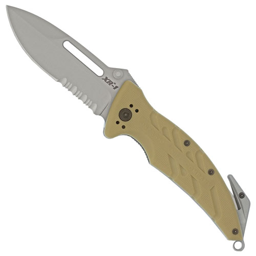 OKC XR 1 Desert Tan Folder Serrated Knife
