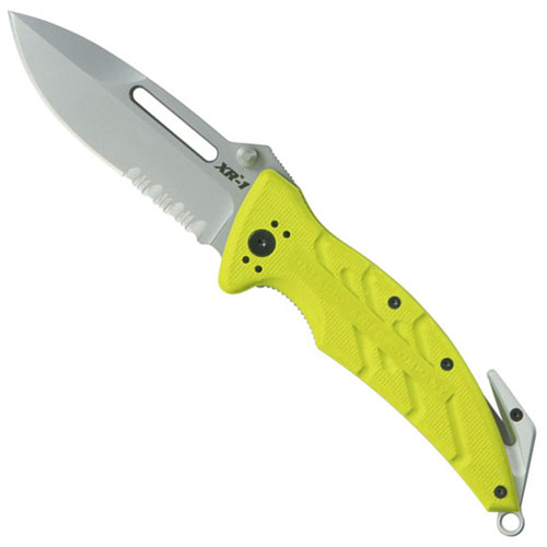 OKC XR 1 Safety Green Folder Serrated Knife