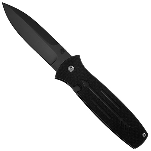 OKC Dozier Folding Spear Point Knife - Black