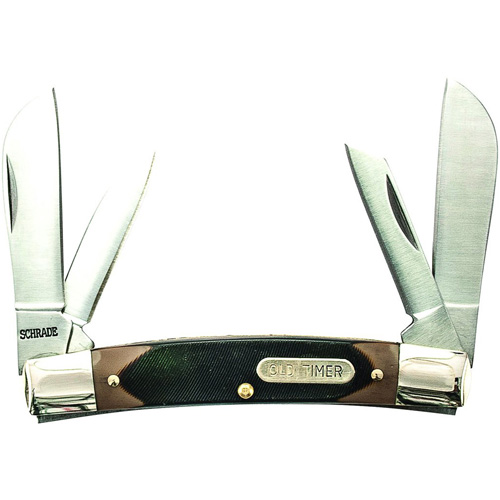 Schrade Old Timer Big Man 3 1/2 Inches with 4 Folding Blades