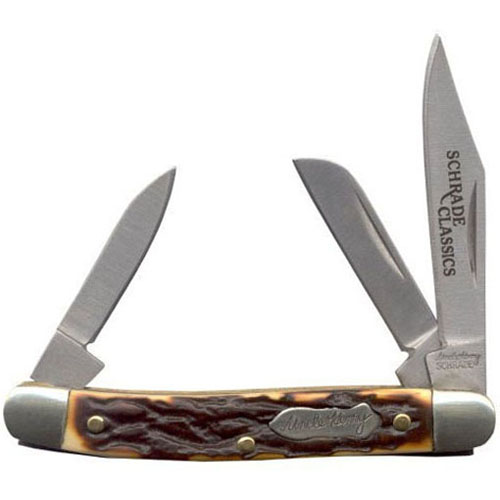 Schrade 807UHCP Schrade J.R. 2 3/4 Inches 3 Blade Closed Clam Pack