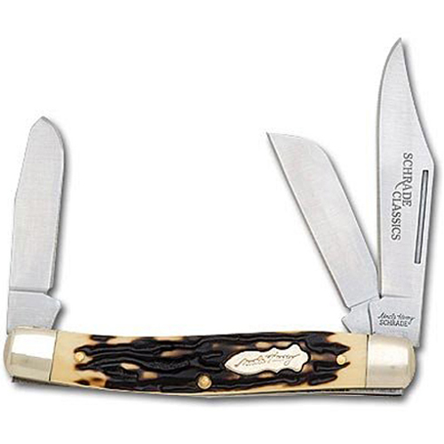 Schrade 885UHCP Schrade Senior Rancher 3 Blade Pocket Knife Clam Pack