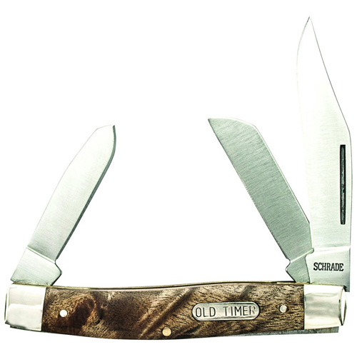 Schrade 4 Inches Closed Senior With Iron Wood Handle