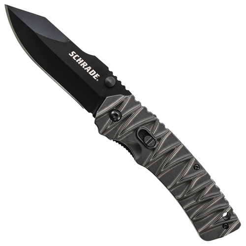 Schrade MAGIC Dual Action Assisted Opening 3.47 Inch Folding Knife - Black