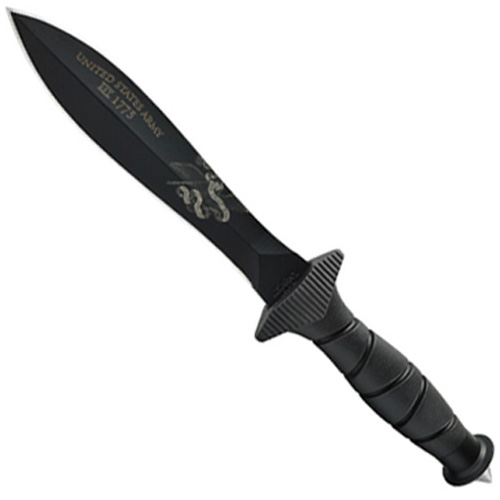 Schrade US Army Bayonet Black Coated High Carbon Steel Fixed Blade Knife