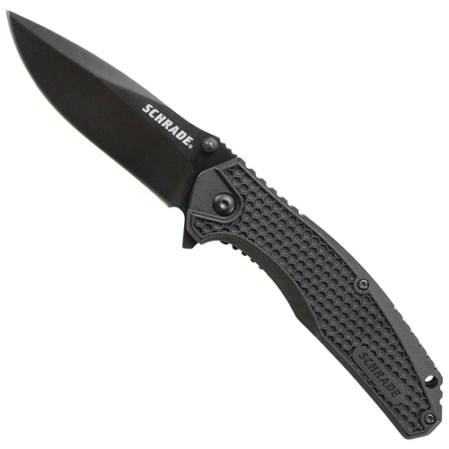 Schrade Liner Lock TPR Handle Folding Blade Knife
