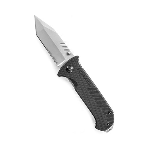 Schrade 40 Percent Serrated Tanto Blade Folding Knife