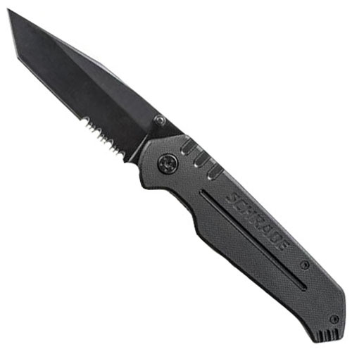 Schrade Tanto Blade G10 Folding Knife