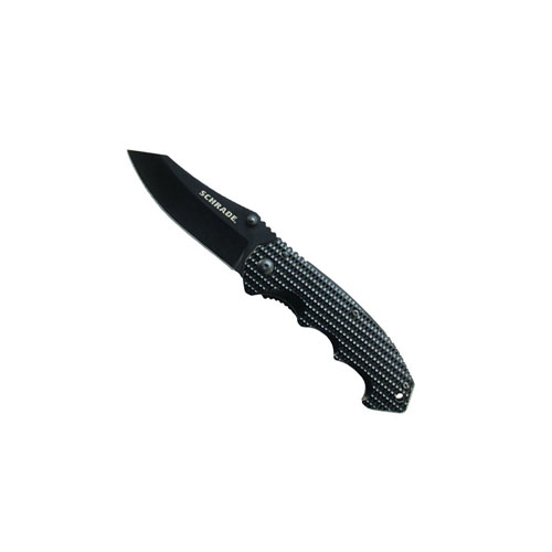 Schrade Plain Blade Aluminum Handle Liner Lock Folding Knife