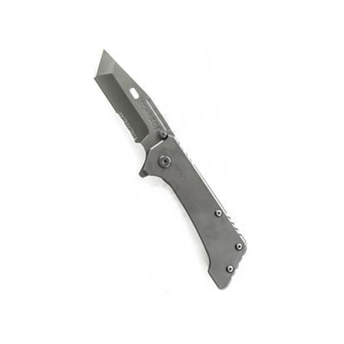 Schrade Tanto Frame Lock Serrated Blade Folding Knife