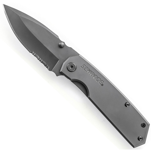 Schrade Frame Lock Drop Point Blade Stainless Steel Folding Knife