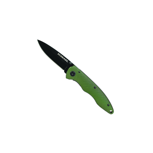Schrade Green Aluminum Handle 7.80 inch Folding Knife