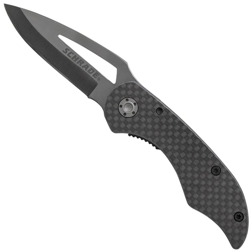 Schrade Ceramic Blade Carbon Fiber Handle 5.60 inch Folding Knife