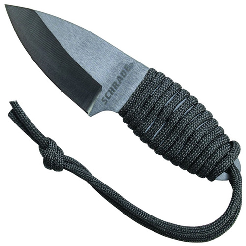 Schrade Plain Black Ceramic Blade 5.22 inch Fixed Blade Knife