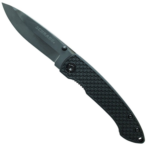 Schrade Ceramic Blade ABS+TPR Plastic Handle Folding Knife