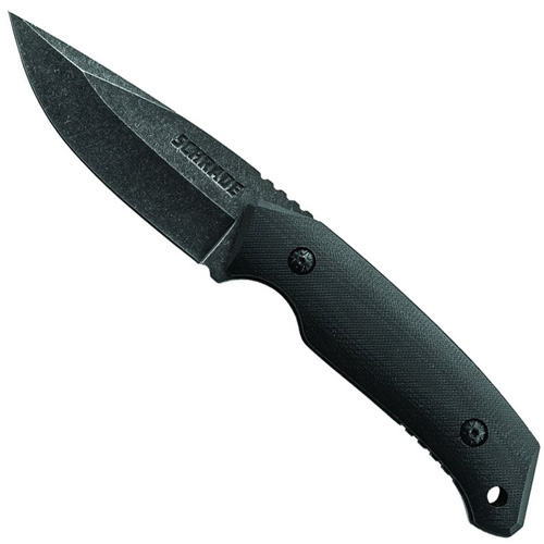 Schrade Stainless Steel Stone Wash Drop Point Blade Fixed Blade Knife