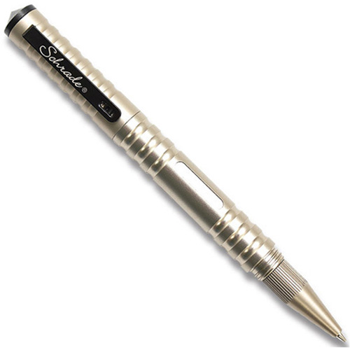 Schrade 5.75 inch Handcuff Key Push Black Tactical Pen
