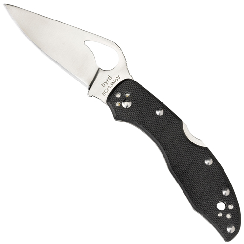 Spyderco Meadowlark2 Black G-10 Plain Edge Folding Knife
