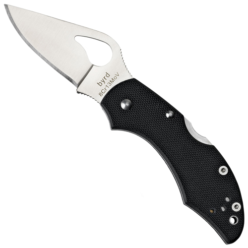 Spyderco Robin2 Black G-10 Plain Edge Folding Knife