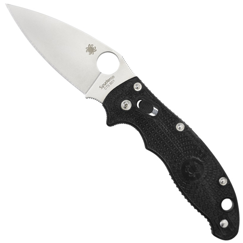 Spyderco Manix2 Black FRCP Handle PlainEdge Folding Knife