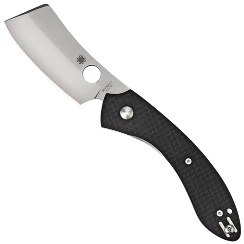 Spyderco Roc Cleaver Bead Blast Folding Knife